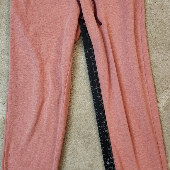 Pink Jogger Sweatpants w/ Maroon Accents Old Navy Small Light Weight Pajama Pant - Picture 2 of 6
